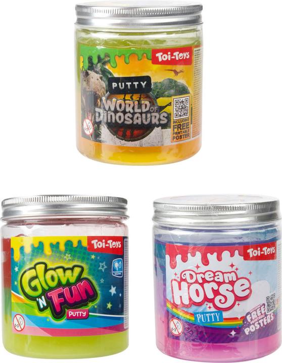 Toi-Toys Putty licht op in het donker Xl 3 Assorti