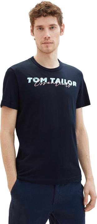 Produktbild Tom Tailor T-Shirt Kurzarmshirt mit Front-Logo-Print (XL)