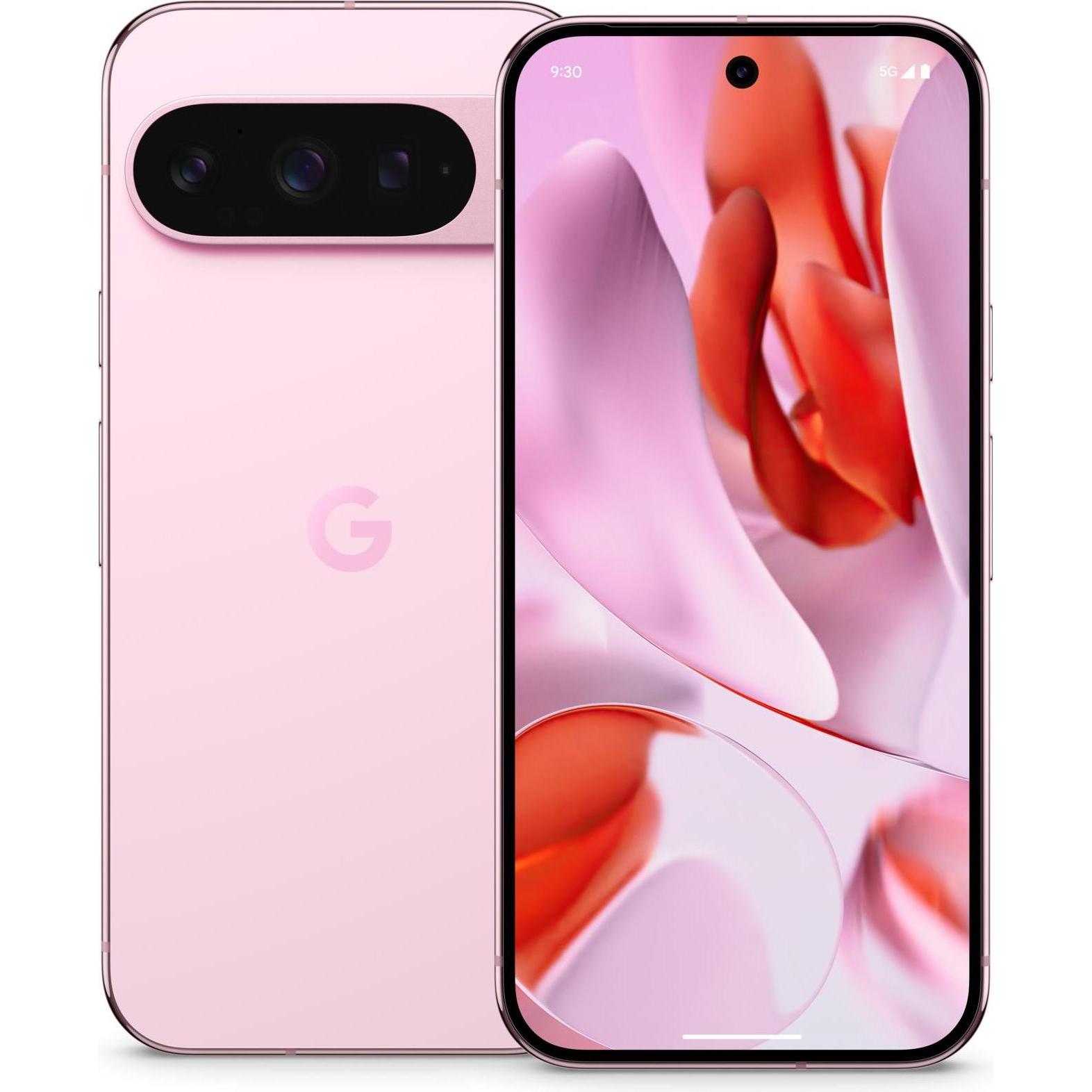 Google Pixel 9 Pro (256 GB, Rose Quartz, 6.30", Dual SIM, 50 Mpx, 5G), Smartphone, Pink