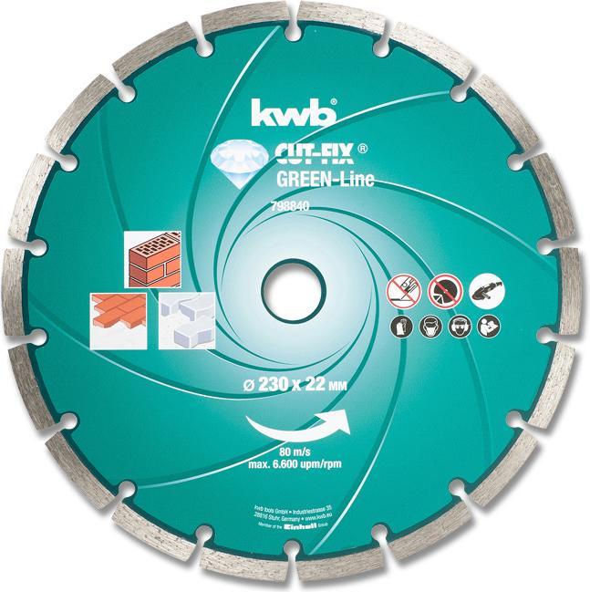 Produktbild kwb Diamant-Trennscheibe Greenline 115