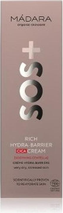Actual product image Madara SOS Rich Hydra Barrier CICA Cream - Soothes and moisturizes (40 ml, 24h cream)