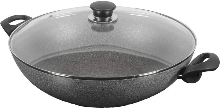 Productafbeelding Ballarini Ferrara wok met deksel, geschikt voor inductie, Ø36 cm (36 cm, Wokpan, Aluminium, Roestvrij staal)