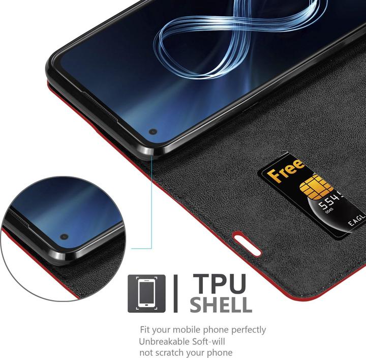 Produktbild Cadorabo Book Invis. Magnet Hülle (Asus Zenfone 8)