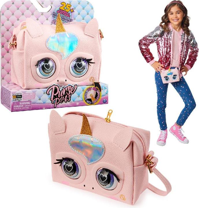 Produktbild Spin Master Purse Pets Glamicorn Einhorn Tasche - mit interaktiven Funktionen (23.30 cm)