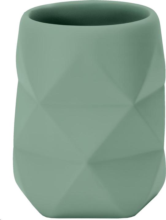 Produktbild Kleine Wolke Toilettenbürste Crackle Olivgrün, Polyresin