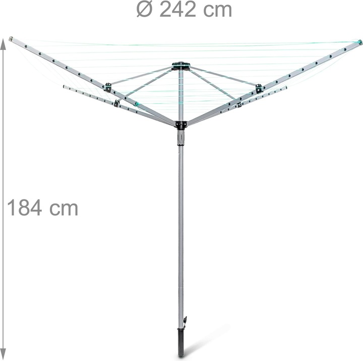 Produktbild Relaxdays Wäschespinne (49.20 m)
