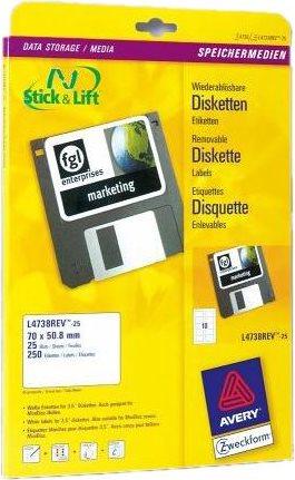 Produktbild Avery Etiketten für Disketten