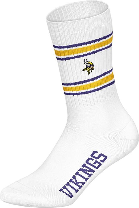 Immagine prodotto Barefoot Minnesota Vikings 3pk Crew Socks 39-42 (39 - 42)