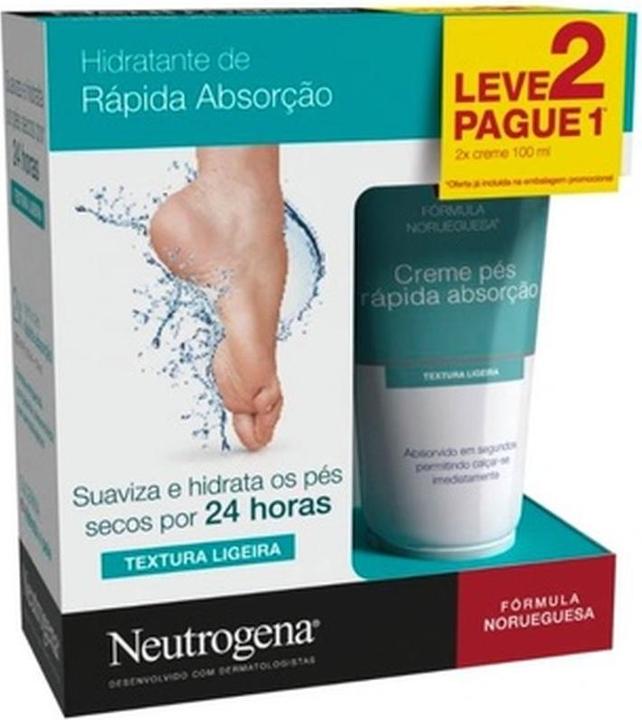 Neutrogena Fusscreme 100ml - 2er-Pack (Fussdeodorant & -puder, 200 ml)