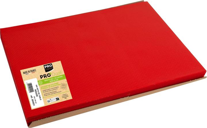 Produktbild PROnappe Einweg-Tischset, 400 x 300 mm, rot (4 Stk., 40 x 30 cm)