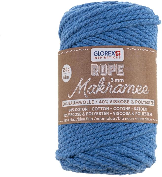 Image du produit Glorex Corde à macramé 3mm 250g torsadé (63 m)