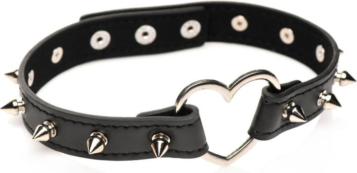 Produktbild Master Series XR Brands Spiked Heart Choker Schwarz