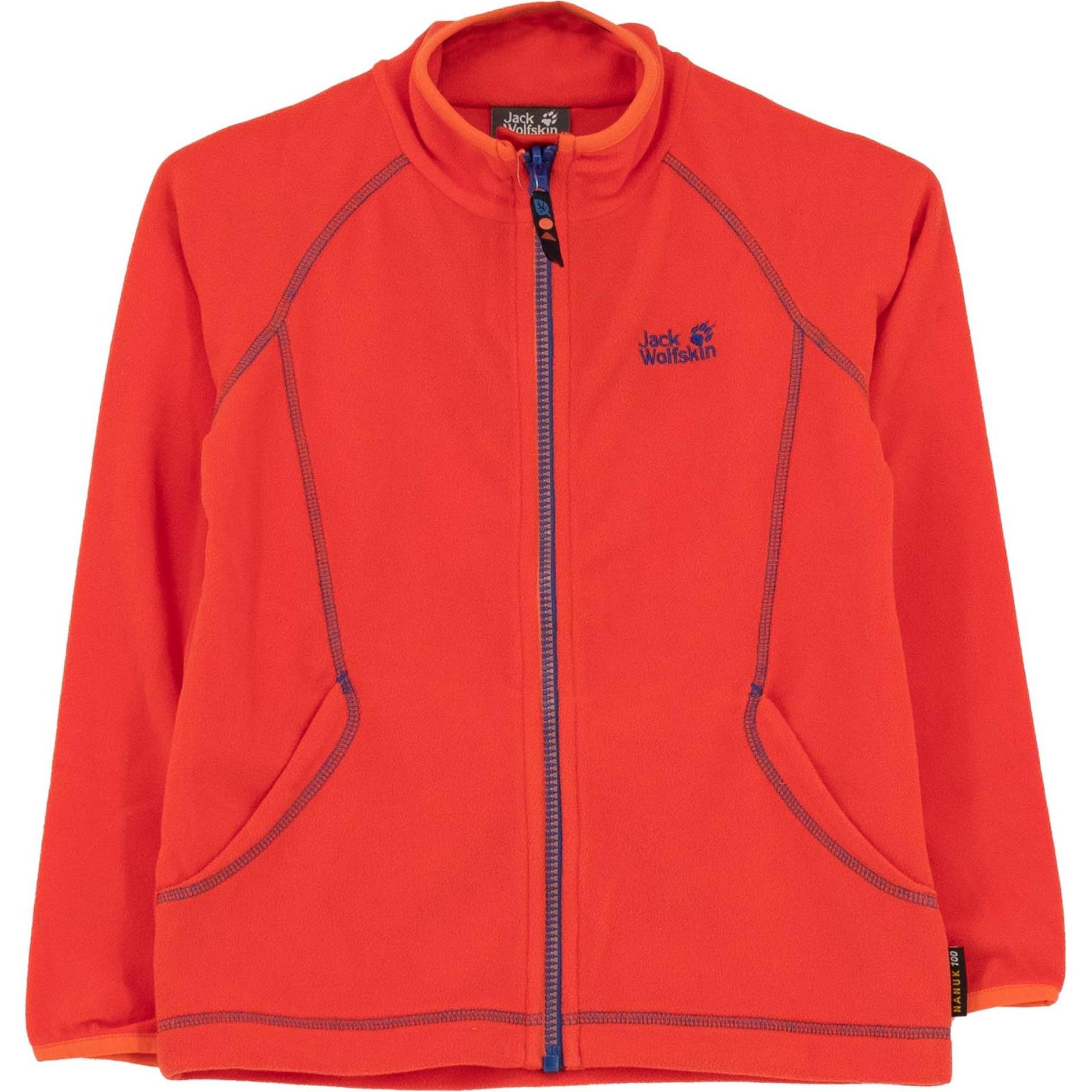 Jack Wolfskin, Pullover, Woodpecker 3 Fleece Jacke Sweatjacke, Rot, (128)