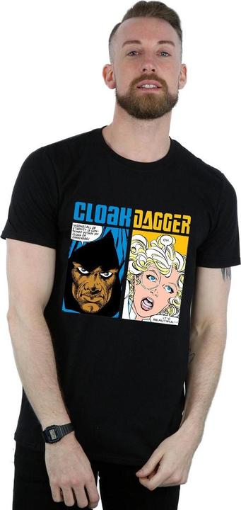 Actual product image Mens Cloak And Dagger Comic Panels T-Shirt (XL)