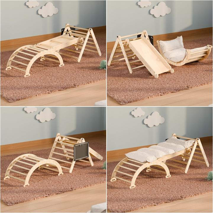 Produktbild Juskys Kletterdreieck Movario Indoor-Klettergerüst