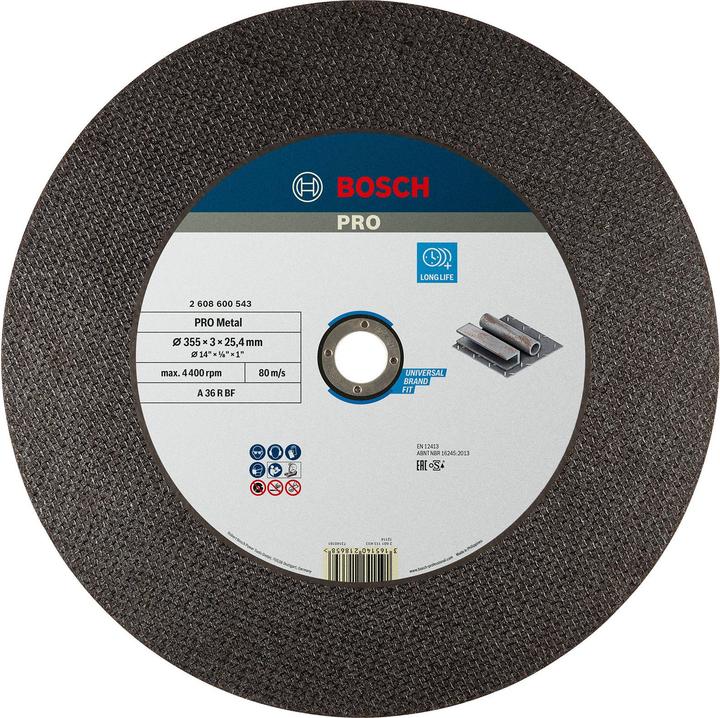 Actual product image Bosch Professional Zubehör PRO Metal cutting disc, 355 x 2.8 x 25.4 mm