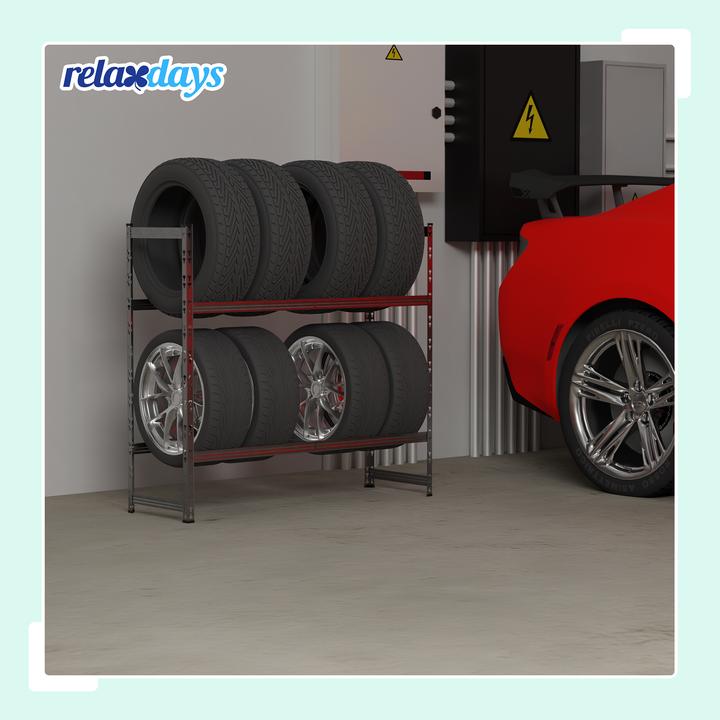 Actual product image Relaxdays Tyre rack