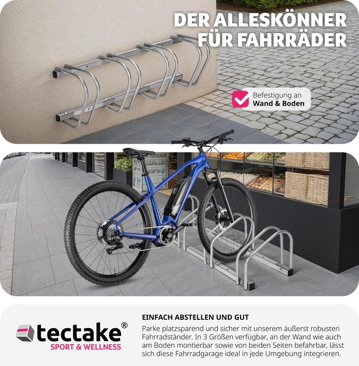 Actual product image tectake Bicycle stand