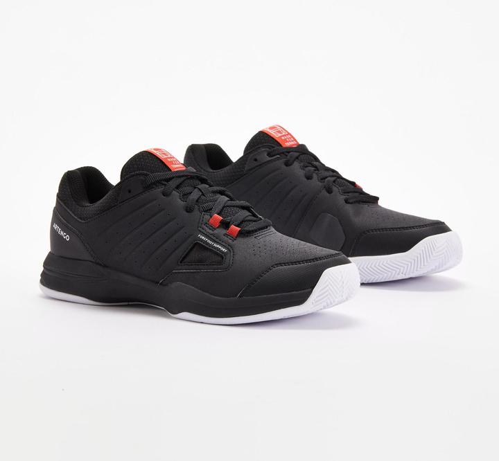 Produktbild Artengo Herren Tennisschuhe Sandplatz - TS 500 schwarz/rot (43)