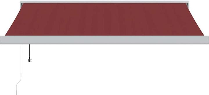 Produktbild vidaXL Markise Gelenkarmmarkise Sonnenmarkise Automatisch Burgunderrot 350x250cm (3.50 m)