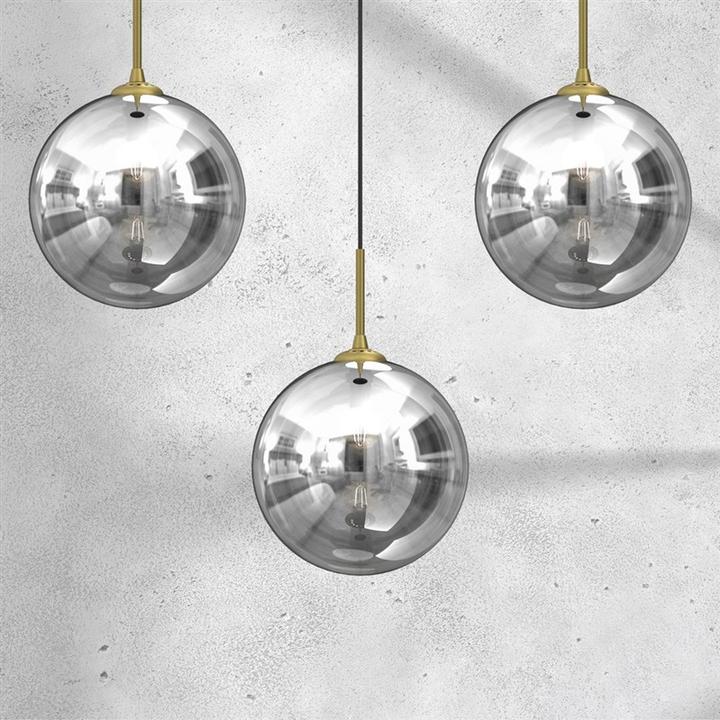 Actual product image Domoletti Pendant Light Bursa 3xe14 Line Bl/Gold (E14)