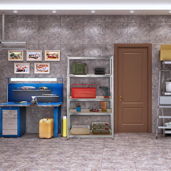 Actual product image Relaxdays 2x heavy duty shelving