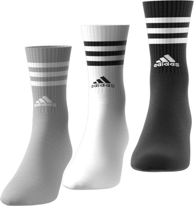 Actual product image adidas 3-Stripes Cushioned Crew Socks (3 pairs) (37 - 39)