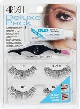 Actual product image Ardell Deluxe Pack Demi Wispies Black False Eyelashes with Free Precision Lash Applicator (Artificial eyelashes)