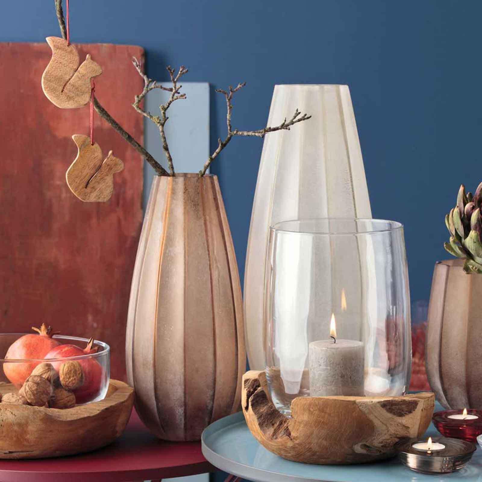 Thumbnail - Leonardo, Windlicht, Windlicht 45 cm mit Teaksockel (2 x, Ø 31.5 cm)