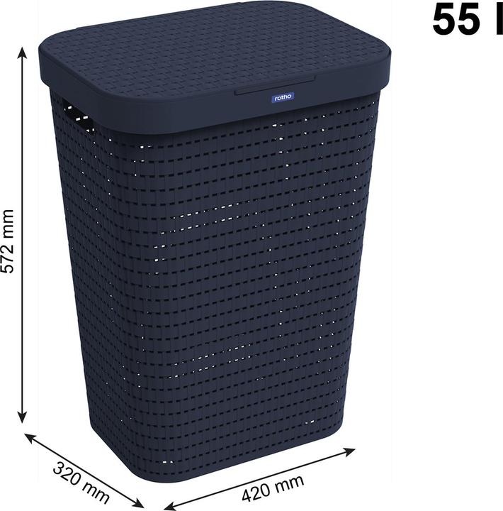 Actual product image Rotho 2er Set Wäsche COUNTRY (50 l)