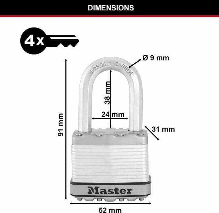 Actual product image Master Lock Heavy-duty padlock