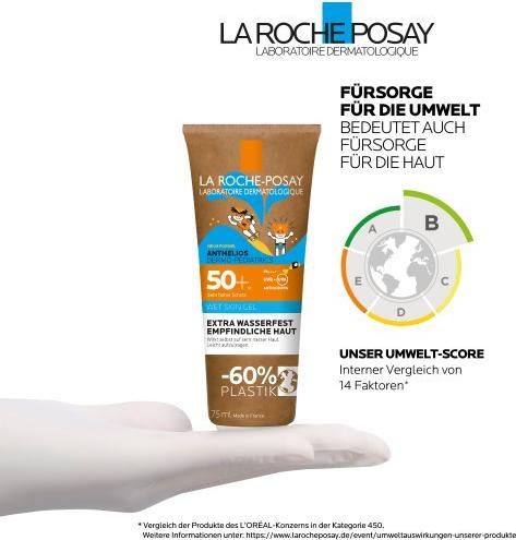 Immagine prodotto La Roche Posay Dermo Gel Pelle Bagnata SPF 50+ (Crema solare, SPF 50+, 200 ml, 217 g)