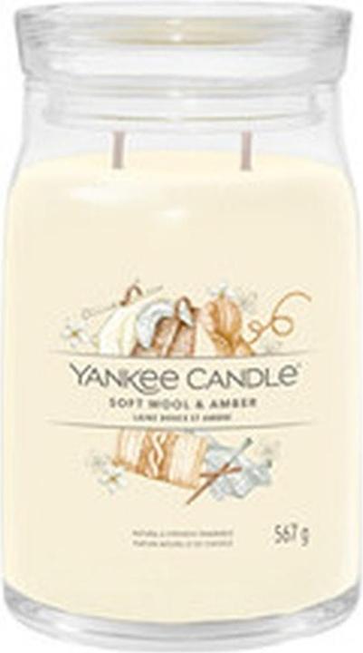 Yankee Candle Duftkerze Soft Wool & Amber Signature Large Jar (567 g)