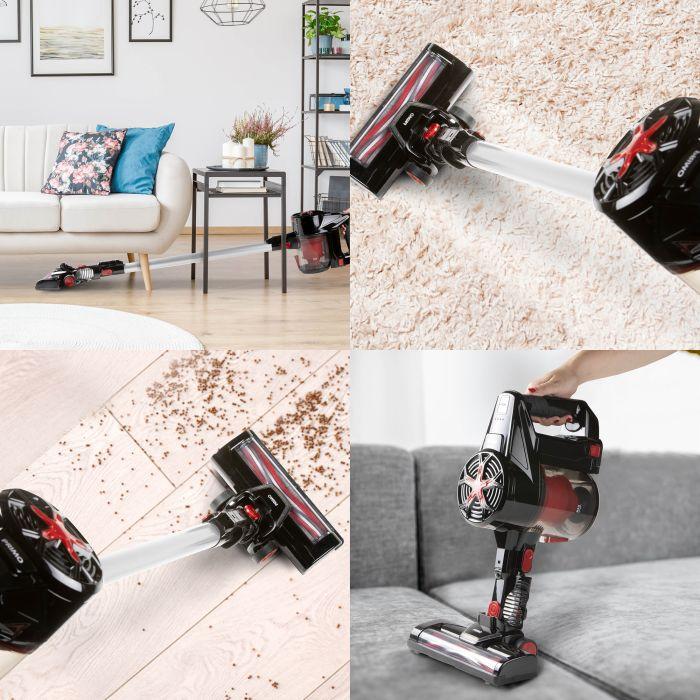 Actual product image Primo PR504SV 3-in-1 Stofzuiger - Steelstofzuiger, Handstofzuiger & Kruimeldief - Zwart/Rood
