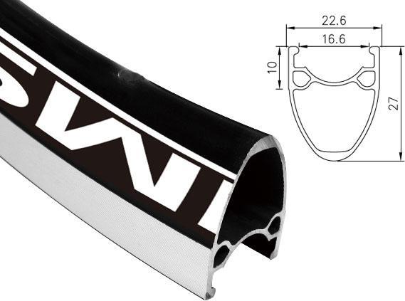 Actual product image Alexrims at510 700x32otw Rim. Black CNC Bok (new) (28")