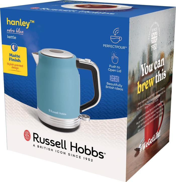 Immagine prodotto Russell Hobbs Hanley Wasserkocher, Retro Blue (28641-70) (1.70 l)