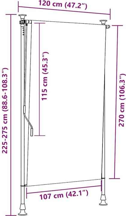 Immagine prodotto vidaXL Madeline (120 x 270 cm)
