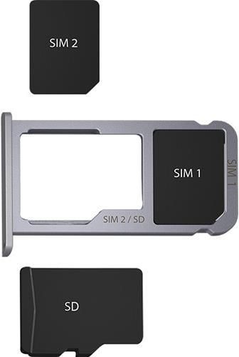 Actual product image Huawei Y6 2017 (16 GB, Gray, 5", Hybrid Dual SIM, 13 Mpx, 4G)