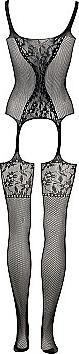 Image du produit Le Désir Fishnet and Lace Bodystocking (Taille unique)