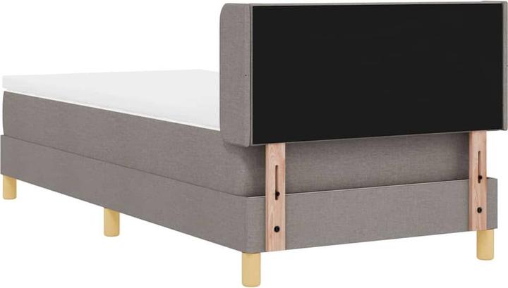 Image du produit VidaXL Lit Boxspring Avec Matelas Tissu Taupe (100 x 200 cm)