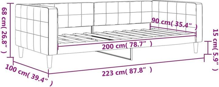 Produktbild vidaXL Tagesbett