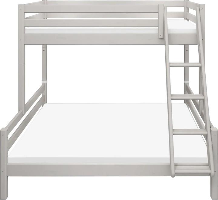 Produktbild Flexa Classic Etagenbett 90x200/140x200 mit Schrägleiter Grau (90x200)