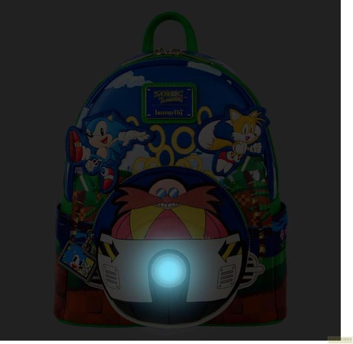 Actual product image Loungefly Sonic the Hedgehog backpack 26cm