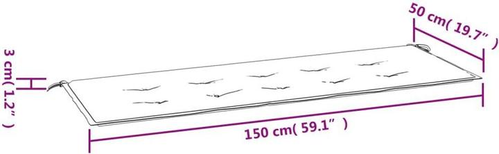 Actual product image VidaXL Veva (150 x 50 x 3 cm)