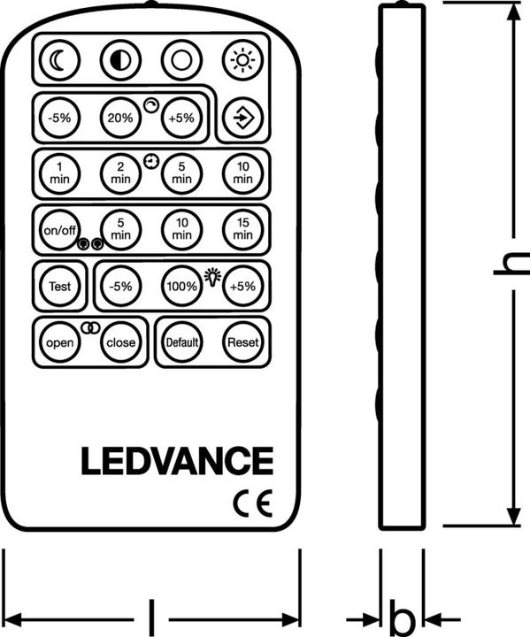 Produktbild Osram LED Röhre SubstiTUBE Fernbedienung Connected Sensor Remote 4058075374034 (Gerätespezifische Fernbedienung)