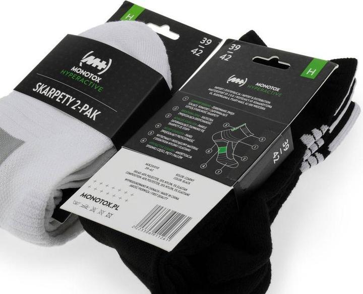 Immagine prodotto Monotox Hyperactive Socks 2-pack MX20009 (39 - 42)