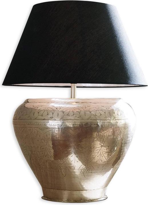 Produktbild Loberon Tischlampe Catia schwarz/silber (E27)