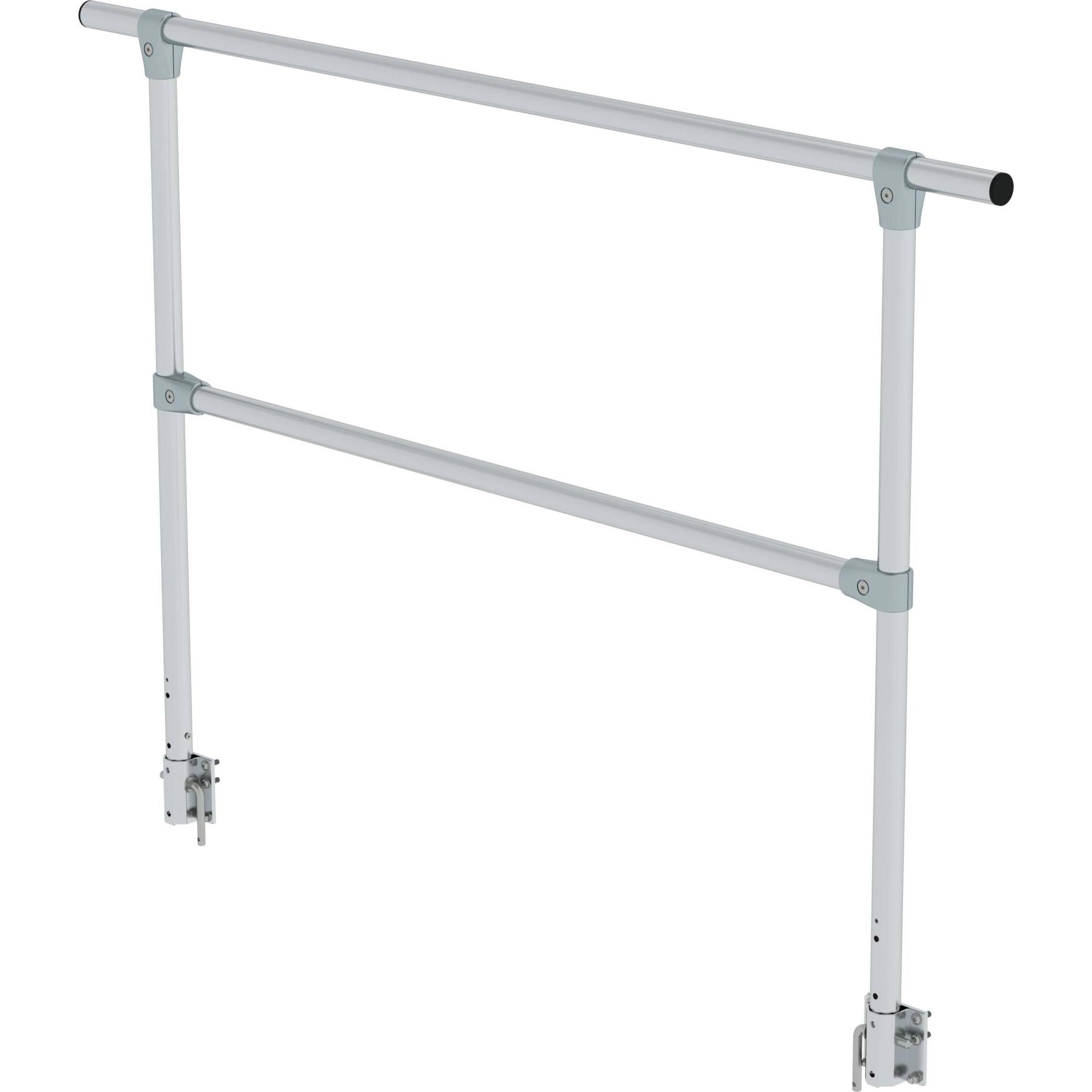 Günzburger, Scala a pioli, Parapetto pieghevole a innesto per piattaforma da lavoro (Piattaforma di lavoro, 160 cm)