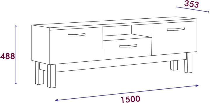 Image du produit Kalune Design Fabienne (150 x 49 x 35 cm)