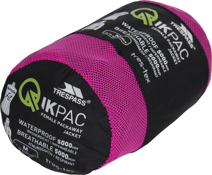 Actual product image Trespass Qikpac rain jacket Waterproof Stowable (XS)